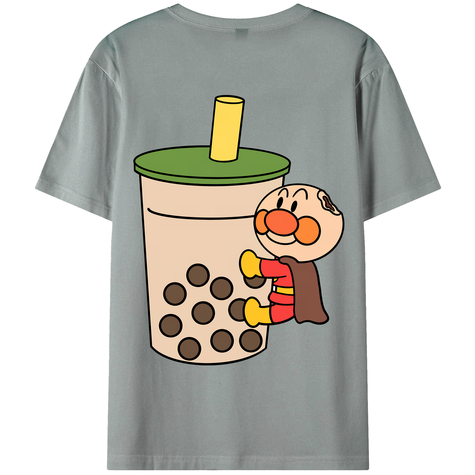 （画像用） アンパンマン Anpanman 綿100％ メンズ半袖Tシャツ（バックプリント） 通気性